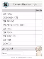 Vorschau - Unterrichtsreihen - Lesespaziergang "Haustiere" - differenzierte Leseübungen mit Bildern ab Klasse 1 - Seite 2