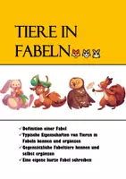 Vorschau - Arbeitsblätter - Tiere in Fabeln und ihre menschlichen Eigenschaften - Deckblatt
