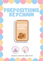 Vista previa - Otros - Llavero preposiciones en inglés - English keychains - Portada
