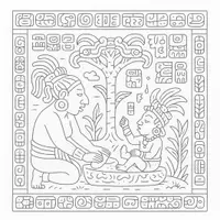 Vorschau - Mal- und Bastelvorlagen - Maya Ausmalbilder (50 Malvorlagen) inkl. Stundenentwurf (PDF) - Seite 3