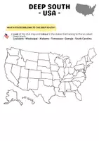 Vorschau - Arbeitsblätter - Deep South - USA- Ergänzende Vorbereitung auf eine mündliche Prüfung - Deckblatt