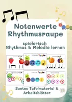 Vorschau - Stundenentwürfe - 2 fertige Musikstunden zu Notenwerten (Klasse 1/2) – spielerisch & differenziert - Deckblatt