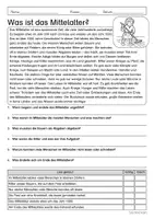 Vorschau - Arbeitsblätter - Lesen & Verstehen - Das Mittelalter (Klasse 3-5) - Seite 1