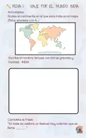 Vista previa - Hojas de trabajo - VIAJES POR EL MUNDO – La India (Pack de Fichas Imprimibles) - página 2