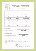 Vorschau - Arbeitsblätter - Das mag ich gerne!- Mi piace/ piacciono - Deckblatt