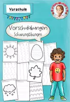 Vorschau - Arbeitsblätter - Schwungübungen Vorschule | Nachspuren Übungen für Kita - Deckblatt