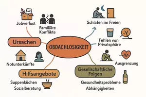 Vorschau - Arbeitsblätter - Lernposter + Arbeitsblätter zum Thema "Obdachlosigkeit" + Lösung & MP3 + Mindmap + Infografik - Seite 3