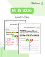 Vorschau - Arbeitsblätter - Hauswirtschaft - Lebensmittelkennzeichnung - Nutri-Score - Deckblatt