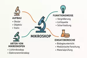 Vorschau - Arbeitsblätter - Lernposter + Arbeitsblätter zum Thema "Mikroskop" + Lösung & MP3 + Mindmap + Infografik - Seite 3