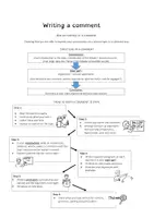 Vorschau - Arbeitsblätter - Skill Sheet - How to write a comment - Seite 1