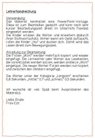 Vorschau - Spiele - Blitzlesen - Geisterlesen - PowerPointvorlage - Seite 1