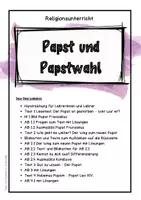 Vorschau - Unterrichtsreihen - Papst und Papstwahl - Religionsunterricht 3 bis 4 Unterrichtsstunden - Seite 2