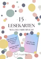 Vorschau - Spiele - 15 Leserätsel "Welche Farbe bin ich?" Lesespiel - Deckblatt