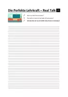 Vorschau - Arbeitsblätter - Arbeitsblatt - Der perfekte Lehrer _ Vertretungsstunde - Seite 1