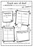 Vorschau - Arbeitsblätter - Krankenmappe Löwe: Cover und to-do-Liste - Seite 3