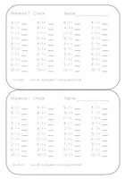 Vorschau - Test - 1x1 Einmaleins Check - 10 Lernzielkontrollen zu den 1x1 Reihen - Seite 1