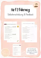 Vorschau - Arbeitsblätter - Heftführung- Rückmeldung: Selbsteinschätzung & Feedback - Deckblatt