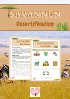 Vorschau - Arbeitsblätter - Savannen - Deckblatt
