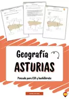 Vista previa - Hojas de trabajo - 🌍Mapas y orientación. Trabajamos Asturias (geografía de España) - Portada