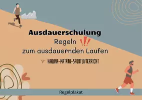 Vorschau - Poster - Tipps und Regeln zum ausdauernden Laufen - Deckblatt