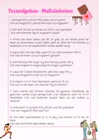 Vorschau - Arbeitsblätter - Textaufgaben zu den Maßeinheiten (mit Umwandlungen) - Seite 1