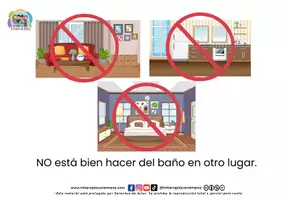 Vista previa - Refuerzo / NEE / Materiales de apoyo - Necesito ir al baño HISTORIA SOCIAL - página 3