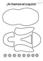 Vista previa - Manualidades / Dibujos para colorear - arma y abrocha la agujeta - página 1