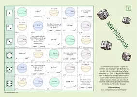 Vorschau - Spiele - KUGELN & Halbkugeln - Volumen & Oberfläche - SPIEL - Seite 1
