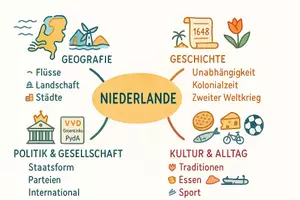 Vorschau - Arbeitsblätter - Arbeitsblatt "Niederlande" + Onlineübung & MP3 + Mindmap + Infografik - Seite 2