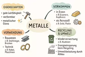 Vorschau - Arbeitsblätter - Lernposter + AB mit Fragen zum Thema "Metalle" + Lösungsblatt + Mindmap + Infografik - Seite 2