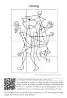 Vorschau - Mal- und Bastelvorlagen - Paul Klee: "Der Narr" - Kunstwerk puzzeln - Seite 3