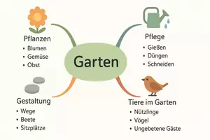 Vorschau - Arbeitsblätter - Lernposter + Arbeitsblätter zum Thema "Garten" + Lösung & Fragen & MP3 + Mindmap + Infografik - Seite 3