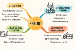 Vorschau - Arbeitsblätter - Lernposter + Arbeitsblätter zum Thema "Erfurt" + Lösung & MP3 + Mindmap + Infografik - Seite 3