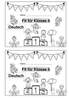Vorschau - Arbeitsblätter - Fit für Klasse 5 in Deutsch - Übungsheft - Seite 1