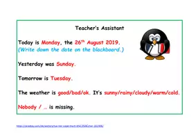Vorschau - Anderer Materialtyp - Teacher's Assistant Einstiegsritual - Deckblatt