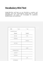 Vorschau - Arbeitsblätter - Fruits: Vocabulary Mini Test (Englisch) - Seite 1