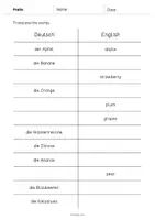 Vorschau - Arbeitsblätter - Fruits: Vocabulary Mini Test (Englisch) - Seite 2