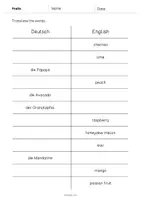 Vorschau - Arbeitsblätter - Fruits: Vocabulary Mini Test (Englisch) - Seite 3