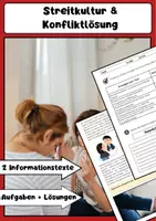 Vorschau - Arbeitsblätter - Streitkultur & Konfliktlösung: Wie diskutiert man richtig? - Deckblatt