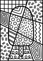 Vorschau - Arbeitsblätter - Abstraktes Eis im Sommer - Pop Art Kunst zum Weiter & Ausmalen - Seite 3