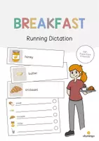 Vorschau - Arbeitsblätter - Breakfast: Running Dictation (Englisch) - Deckblatt