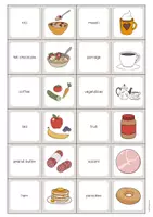 Vorschau - Mal- und Bastelvorlagen - Breakfast: Domino (Englisch) - Seite 3