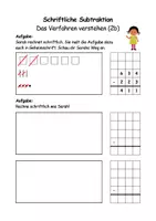 Vorschau - Arbeitsblätter - Schriftliche Subtraktion (Übungen, Arbeitsblätter) - Seite 3