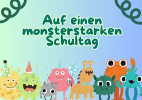 Vorschau - Präsentationen/Tafelbilder - Digitale Tafel - Begrüßungsbild Monster - Deckblatt