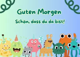Vorschau - Präsentationen/Tafelbilder - Digitale Tafel - Begrüßungsbild Monster - Seite 3