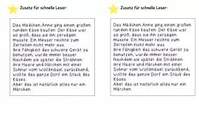 Vorschau - Stundenentwürfe - Leseübung 31 für die erste Klasse zum Buchstaben Ä ä - Seite 3