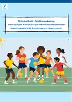 Vorschau - Stundenentwürfe - Handball Stationentraining für den Sportunterricht - Deckblatt