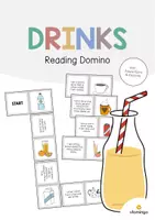 Vorschau - Stationenlernen - Drinks: Reading Domino (Englisch) - Deckblatt