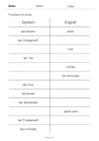 Vorschau - Arbeitsblätter - Drinks: Vocabulary Mini Test (Englisch) - Seite 2