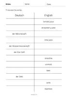 Vorschau - Arbeitsblätter - Drinks: Vocabulary Mini Test (Englisch) - Seite 3